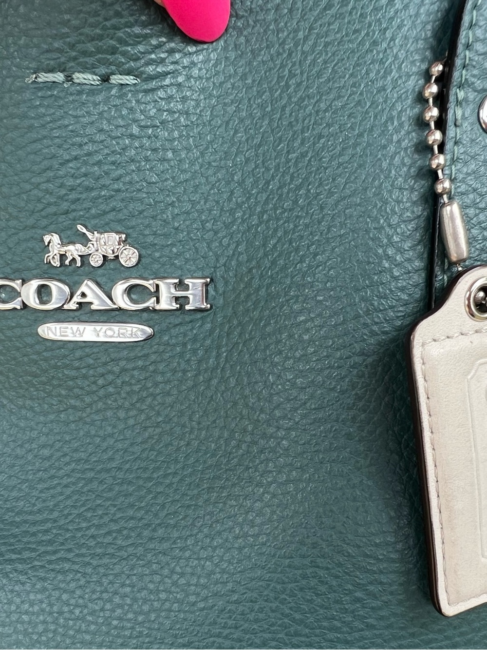 COACH Central Tote 39 Smooth Leather Peacock 🦚 - Picture 7 of 16